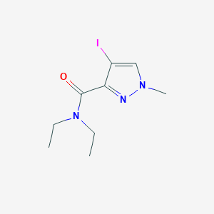 molecular formula C9H14IN3O B4612656 N,N-diethyl-4-iodo-1-methyl-1H-pyrazole-3-carboxamide 