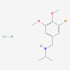 molecular formula C12H19BrClNO2 B4612691 N-(3-bromo-4,5-dimethoxybenzyl)propan-2-amine hydrochloride 