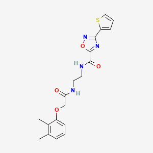 N-(2-{[(2,3-dimethylphenoxy)acetyl]amino}ethyl)-3-(2-thienyl)-1,2,4-oxadiazole-5-carboxamide