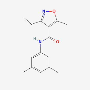 N-(3,5-dimethylphenyl)-3-ethyl-5-methyl-4-isoxazolecarboxamide