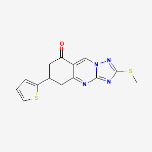 2-(methylthio)-6-(2-thienyl)-6,7-dihydro[1,2,4]triazolo[5,1-b]quinazolin-8(5H)-one