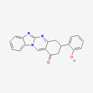 molecular formula C20H15N3O2 B4612800 3-(2-羟基苯基)-3,4-二氢苯并咪唑并[2,1-b]喹唑啉-1(2H)-酮 