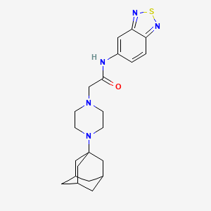 2-[4-(ADAMANTAN-1-YL)-1-PIPERAZINYL]-N-(2,1,3-BENZOTHIADIAZOL-5-YL)ACETAMIDE