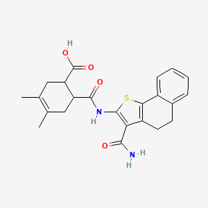 6-({[3-(aminocarbonyl)-4,5-dihydronaphtho[1,2-b]thien-2-yl]amino}carbonyl)-3,4-dimethyl-3-cyclohexene-1-carboxylic acid