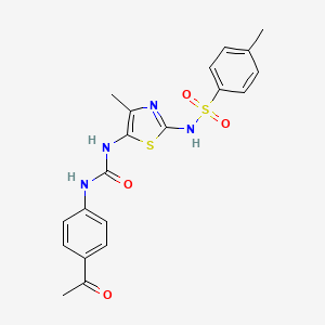 N-[5-({[(4-acetylphenyl)amino]carbonyl}amino)-4-methyl-1,3-thiazol-2-yl]-4-methylbenzenesulfonamide