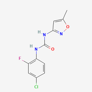 N-(4-chloro-2-fluorophenyl)-N'-(5-methyl-3-isoxazolyl)urea