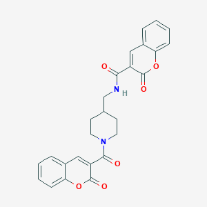 2-oxo-N-({1-[(2-oxo-2H-chromen-3-yl)carbonyl]-4-piperidinyl}methyl)-2H-chromene-3-carboxamide