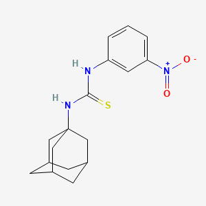 molecular formula C17H21N3O2S B4612926 N-1-adamantyl-N'-(3-nitrophenyl)thiourea 