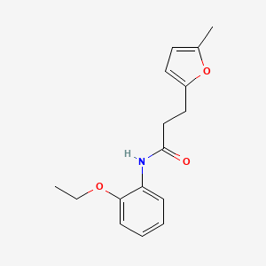 molecular formula C16H19NO3 B4612932 N-(2-ethoxyphenyl)-3-(5-methyl-2-furyl)propanamide 