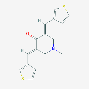 molecular formula C16H15NOS2 B461294 1-Methyl-3,5-bis(3-thienylmethylene)-4-piperidinone 
