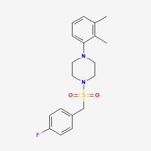 molecular formula C19H23FN2O2S B4612952 1-(2,3-DIMETHYLPHENYL)-4-[(4-FLUOROPHENYL)METHANESULFONYL]PIPERAZINE 