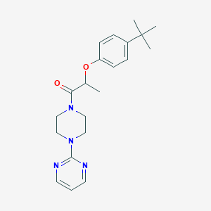 2-(4-Tert-butylphenoxy)-1-[4-(pyrimidin-2-yl)piperazin-1-yl]propan-1-one