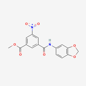 methyl 3-[(1,3-benzodioxol-5-ylamino)carbonyl]-5-nitrobenzoate