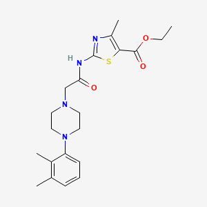 ethyl 2-({[4-(2,3-dimethylphenyl)-1-piperazinyl]acetyl}amino)-4-methyl-1,3-thiazole-5-carboxylate