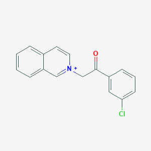molecular formula C17H13ClNO+ B461303 2-[2-(3-Chlorophenyl)-2-oxoethyl]isoquinolinium 