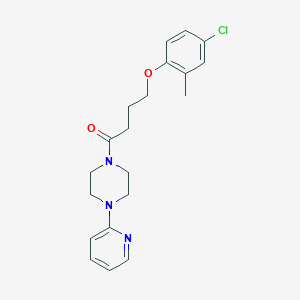 molecular formula C20H24ClN3O2 B4613069 1-[4-(4-chloro-2-methylphenoxy)butanoyl]-4-(2-pyridinyl)piperazine 