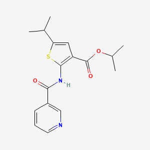 isopropyl 5-isopropyl-2-[(3-pyridinylcarbonyl)amino]-3-thiophenecarboxylate