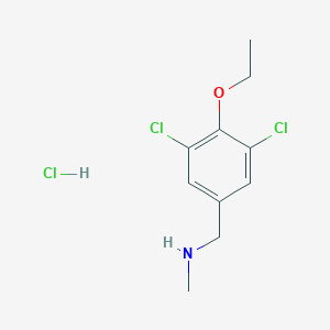 molecular formula C10H14Cl3NO B4613127 (3,5-dichloro-4-ethoxybenzyl)methylamine hydrochloride 