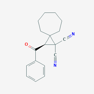 molecular formula C18H18N2O B461313 2-Benzoylspiro[2.6]nonane-1,1-dicarbonitrile 