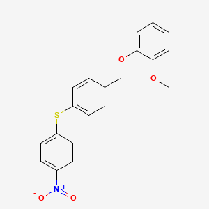 1-Methoxy-2-({4-[(4-nitrophenyl)sulfanyl]benzyl}oxy)benzene