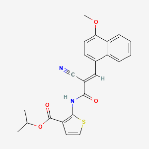 isopropyl 2-{[2-cyano-3-(4-methoxy-1-naphthyl)acryloyl]amino}-3-thiophenecarboxylate