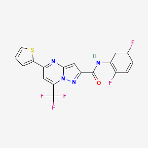 N-(2,5-difluorophenyl)-5-(2-thienyl)-7-(trifluoromethyl)pyrazolo[1,5-a]pyrimidine-2-carboxamide