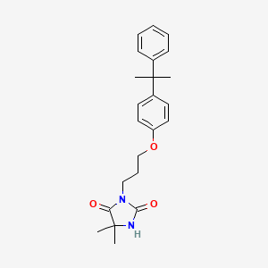 5,5-dimethyl-3-{3-[4-(1-methyl-1-phenylethyl)phenoxy]propyl}-2,4-imidazolidinedione