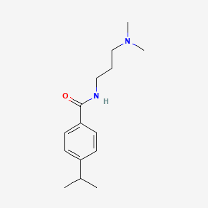 molecular formula C15H24N2O B4613199 N-[3-(dimethylamino)propyl]-4-isopropylbenzamide 