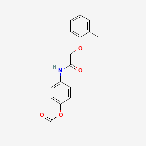 4-{[2-(2-methylphenoxy)acetyl]amino}phenyl acetate