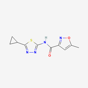 N-(5-cyclopropyl-1,3,4-thiadiazol-2-yl)-5-methyl-3-isoxazolecarboxamide