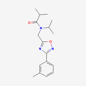 N-isopropyl-2-methyl-N-{[3-(3-methylphenyl)-1,2,4-oxadiazol-5-yl]methyl}propanamide