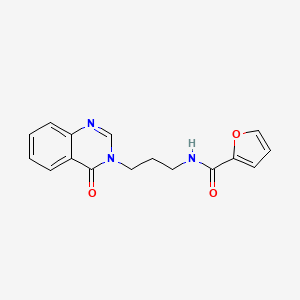 molecular formula C16H15N3O3 B4613341 N-[3-(4-oxo-3(4H)-quinazolinyl)propyl]-2-furamide 