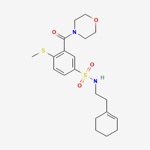 N-[2-(1-cyclohexen-1-yl)ethyl]-4-(methylthio)-3-(4-morpholinylcarbonyl)benzenesulfonamide