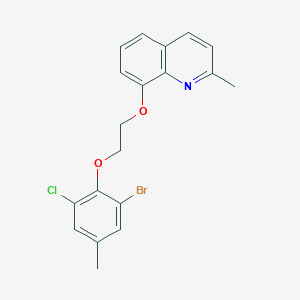 8-[2-(2-bromo-6-chloro-4-methylphenoxy)ethoxy]-2-methylquinoline