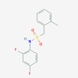 N-(2,4-difluorophenyl)-1-(2-methylphenyl)methanesulfonamide