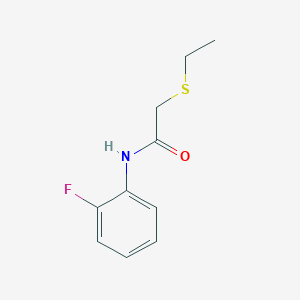 2-(ethylthio)-N-(2-fluorophenyl)acetamide