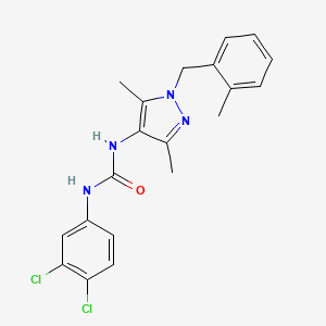 N-(3,4-dichlorophenyl)-N'-[3,5-dimethyl-1-(2-methylbenzyl)-1H-pyrazol-4-yl]urea