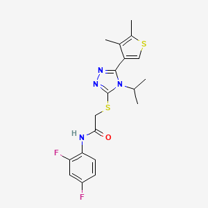 N-(2,4-difluorophenyl)-2-{[5-(4,5-dimethyl-3-thienyl)-4-isopropyl-4H-1,2,4-triazol-3-yl]thio}acetamide