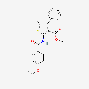 METHYL 5-METHYL-4-PHENYL-2-[4-(PROPAN-2-YLOXY)BENZAMIDO]THIOPHENE-3-CARBOXYLATE