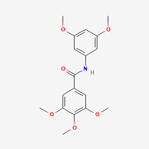 molecular formula C18H21NO6 B4613597 N-(3,5-dimethoxyphenyl)-3,4,5-trimethoxybenzamide 