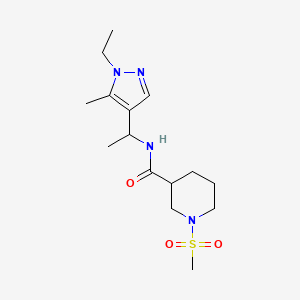 N~3~-[1-(1-ETHYL-5-METHYL-1H-PYRAZOL-4-YL)ETHYL]-1-(METHYLSULFONYL)-3-PIPERIDINECARBOXAMIDE