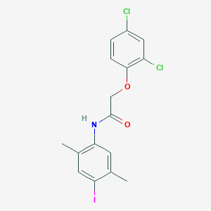 2-(2,4-dichlorophenoxy)-N-(4-iodo-2,5-dimethylphenyl)acetamide