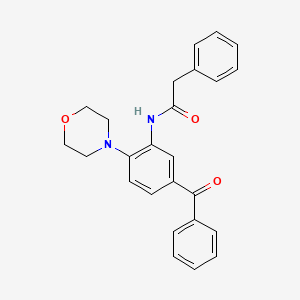 N-[5-benzoyl-2-(4-morpholinyl)phenyl]-2-phenylacetamide