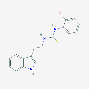 molecular formula C17H16FN3S B461366 1-(2-fluorophenyl)-3-[2-(1H-indol-3-yl)ethyl]thiourea 