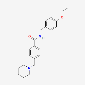 molecular formula C22H28N2O2 B4613668 N-(4-ethoxybenzyl)-4-(1-piperidinylmethyl)benzamide 