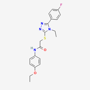 N-(4-ethoxyphenyl)-2-{[4-ethyl-5-(4-fluorophenyl)-4H-1,2,4-triazol-3-yl]sulfanyl}acetamide