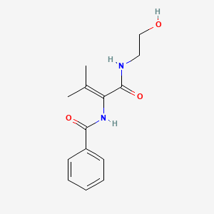 N-(1-{[(2-hydroxyethyl)amino]carbonyl}-2-methyl-1-propen-1-yl)benzamide