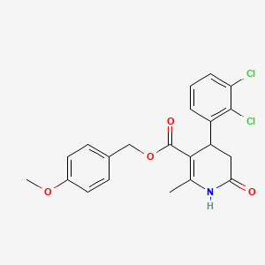 molecular formula C21H19Cl2NO4 B4613725 (4-METHOXYPHENYL)METHYL 4-(2,3-DICHLOROPHENYL)-2-METHYL-6-OXO-1,4,5,6-TETRAHYDROPYRIDINE-3-CARBOXYLATE 