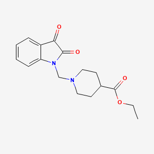 ethyl 1-[(2,3-dioxo-2,3-dihydro-1H-indol-1-yl)methyl]-4-piperidinecarboxylate