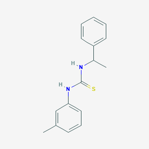 molecular formula C16H18N2S B4613779 1-(3-Methylphenyl)-3-(1-phenylethyl)thiourea CAS No. 62466-34-6